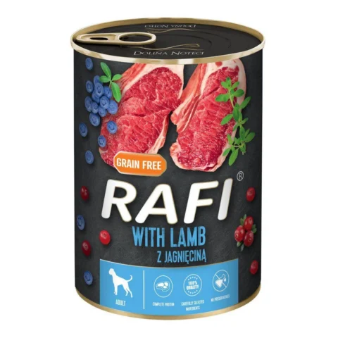 Karma mokra Dolina Noteci Rafi z Jagnięciną 400 g