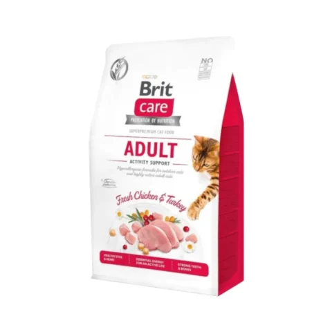 Karma sucha Brit Care Cat Grain-Free Adult Activity Support z kurczakiem i indykiem 400 g