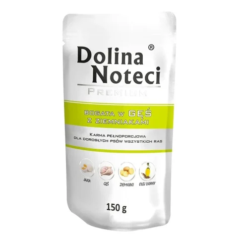 Karma mokra Dolina Noteci Premium Gęś z ziemniakami dla dorosłych psów wszystkich ras 150