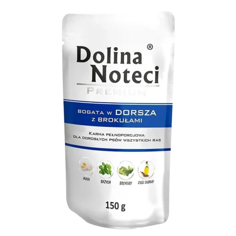Karma mokra Dolina Noteci Premium Dorsz z brokułami dla dorosłych psów wszystkich ras 150
