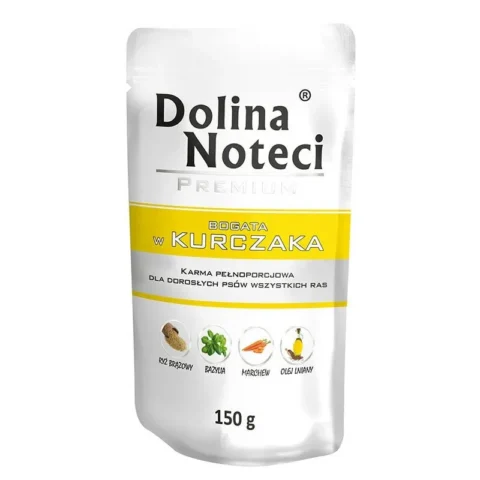 Karma mokra Dolina Noteci Premium Bogata w Kurczaka dla psów dorosłych wszystkich ras 150