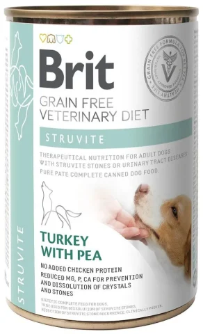 Karma mokra Brit Green Free Veterinary Diet Dog Struvite Indyk z groszkiem 400 g