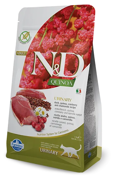 Karma sucha Farmina N&D Quinoa Urinary dla dorosłych kotów Kaczka 5 kg