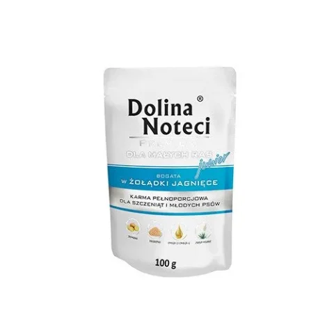 Karma mokra Dolina Noteci Premium Junior dla małych ras z jagnięciną 100 g