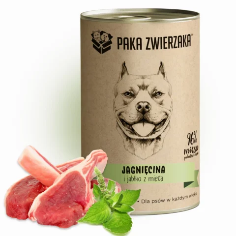 Karma mokra Paka Zwierzaka Jagnięcina i Jabłko z Miętą 400 g