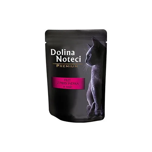 Karma mokra Dolina Noteci Premium Filet z piersi indyka w sosie dla kota dorosłego 85 g — widok 2