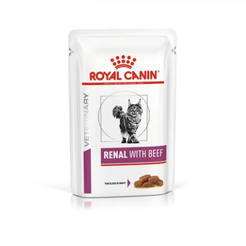 Karma mokra Royal Canin Renal dla dorosłych kotów z problemami nerek Wołowina 12x85 g