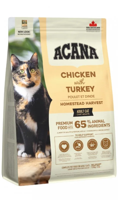 Karma sucha Acana Homestead Harvest Cat dla dorosłych kotów Drób 1,8 kg — widok 2