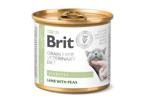 Karma mokra Brit Veterinary Diet Cat Diabetes Jagnięcina z groszkiem 200 g