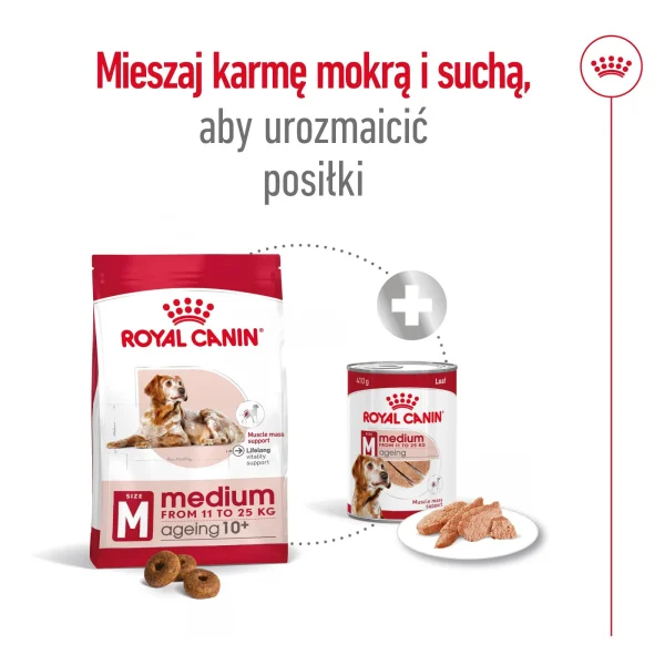 Karma sucha Royal Canin Medium Ageing 10+ dla psów ras średnich 15 kg — widok 9