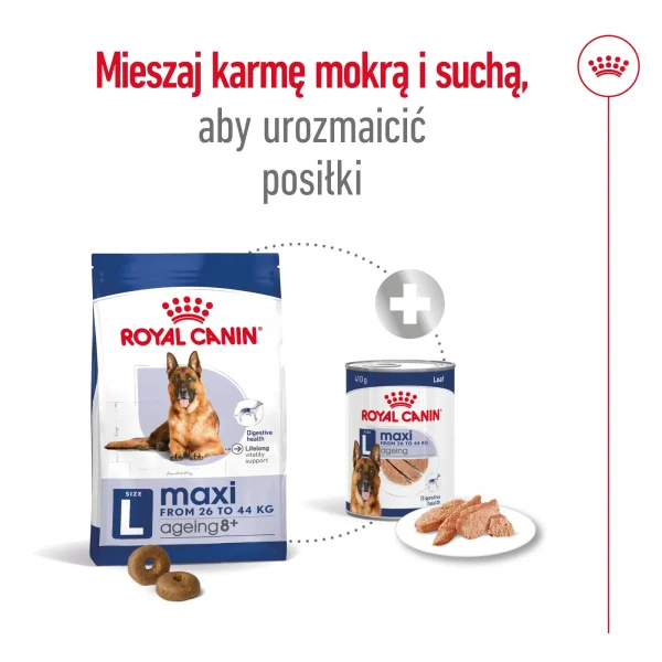Karma sucha Royal Canin Maxi Ageing 8+ dla starszych psów dużych ras 15 kg — widok 8