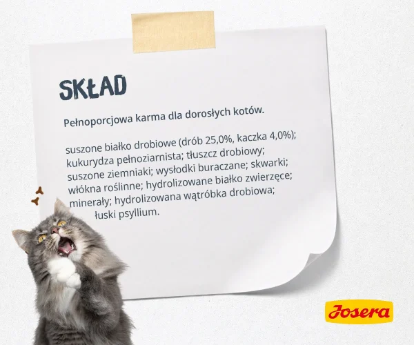 Karma sucha Josera Catelux dla kota dorosłego drób 400 g — widok 3