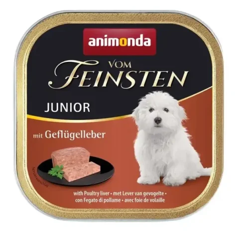 Karma mokra Animonda Vom Feinsten Junior dla szczeniąt Wątróbka Drobiowa 150 g