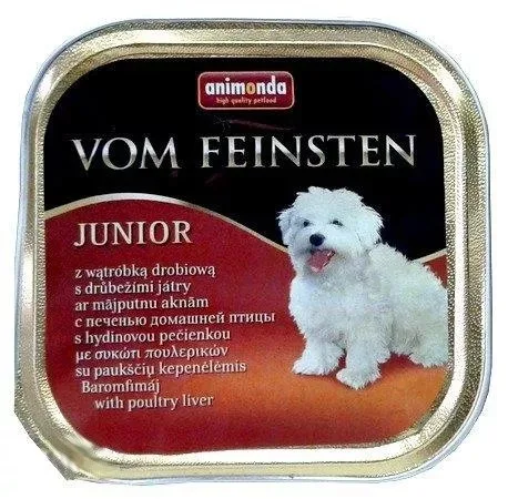 Karma mokra Animonda Vom Feinsten Junior dla szczeniąt Wątróbka Drobiowa 150 g — widok 2