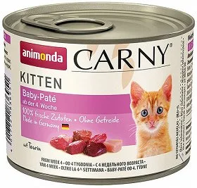 Karma mokra Animonda Carny Kitten Baby Pate dla kociąt wołowina z kurczakiem 200 g
