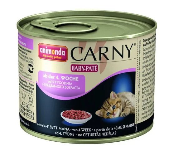 Karma mokra Animonda Carny Kitten Baby Pate dla kociąt wołowina z kurczakiem 200 g — widok 2