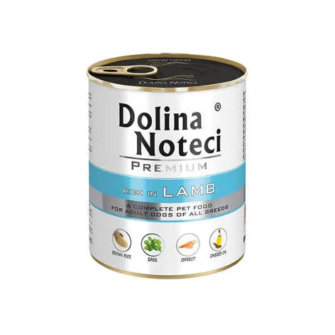 Karma mokra Dolina Noteci Premium Bogata w Jagnięcinę dla dorosłych psów wszystkich ras