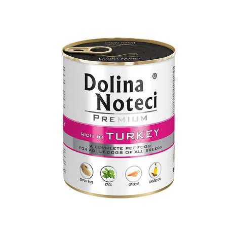 Karma mokra Dolina Noteci Premium Bogata w Indyka dla dorosłych psów wszystkich ras 800 g