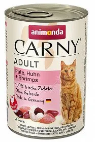 Karma mokra Animonda Cat Carny Adult Wołowina, Indyk i Krewetki 400 g