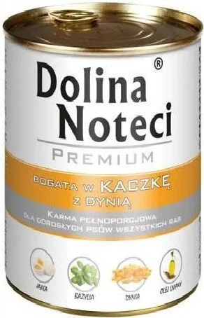 Karma mokra Dolina Noteci Premium Kaczka z dynią dla dorosłych psów wszystkich ras 400 g — widok 2
