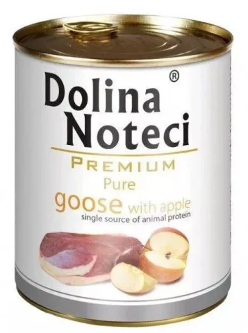 Karma mokra Dolina Noteci Premium Pure Gęś z jabłkiem 800 g