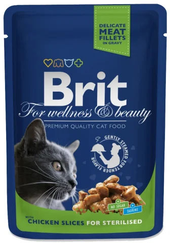 Karma mokra Brit Premium Cat Dla Dorosłych Kotów Sterylizowanych Kurczak 100 g