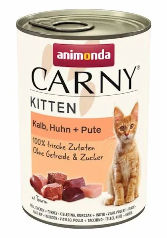 Karma mokra Animonda Carny Kitten dla kociąt Wołowina, cielęcina i kurczak 400 g