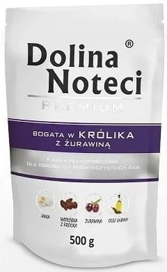 Karma mokra Dolina Noteci Premium Królik z Żurawiną 500 g