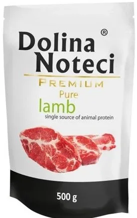 Karma mokra Dolina Noteci Premium Pure Jagnięcina dla dorosłych psów wszystkich ras 500 g
