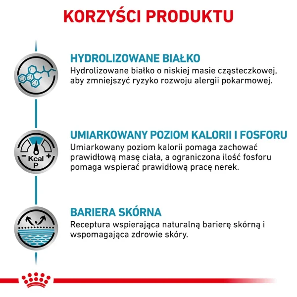 Karma sucha Royal Canin Hypoallergenic Moderate Calorie dla dorosłych psów 14 kg — widok 3