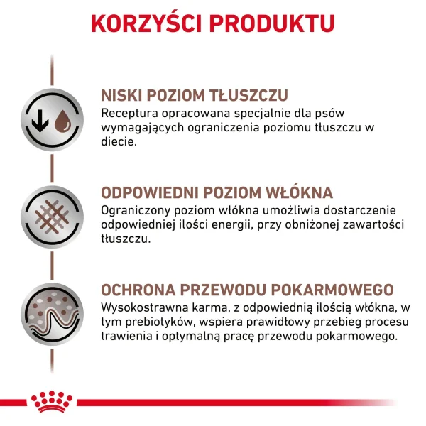 Karma sucha Royal Canin Gastrointestinal Low Fat dla dorosłych psów 12 kg — widok 5