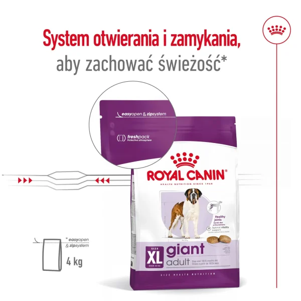 Karma sucha Royal Canin Giant Adult dla ras olbrzymich 15 kg — widok 12