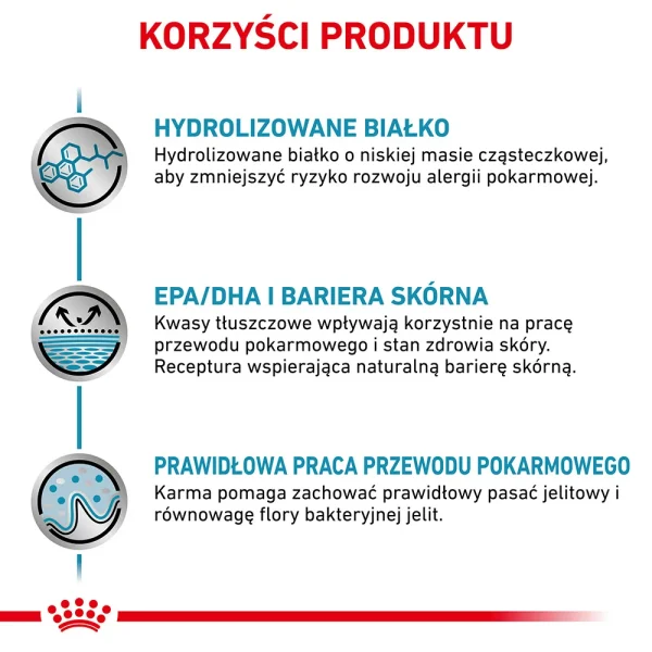 Karma sucha Royal Canin Hypoallergenic dla dorosłych psów 7 kg — widok 4