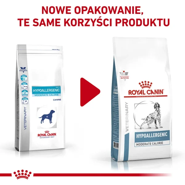 Karma sucha Royal Canin Hypoallergenic Moderate Calorie dla dorosłych psów 7 kg — widok 2