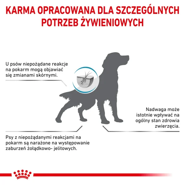 Karma sucha Royal Canin Hypoallergenic Moderate Calorie dla dorosłych psów 7 kg — widok 8