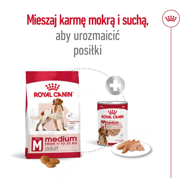 Karma sucha Royal Canin Medium Adult dla psów średnich ras 15 kg — widok 9