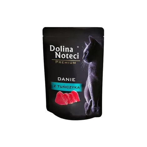 Karma mokra Dolina Noteci Premium dla dorosłych kotów Danie z tuńczyka 85 g