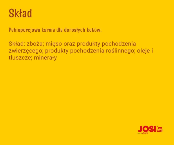Karma sucha JosiCat Josera Tasty Beef dla dorosłych kotów Wołowina 10 kg — widok 7