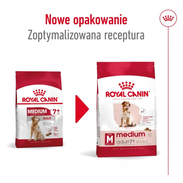 Karma sucha Royal Canin Medium Adult 7+ dla psów średnich i dużych 15 kg — widok 11