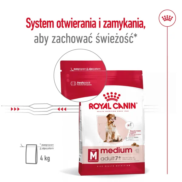 Karma sucha Royal Canin Medium Adult 7+ dla psów średnich i dużych 15 kg — widok 12