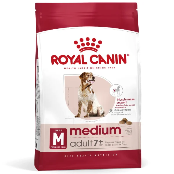 Karma sucha Royal Canin Medium Adult 7+ dla psów średnich i dużych 15 kg — widok 2
