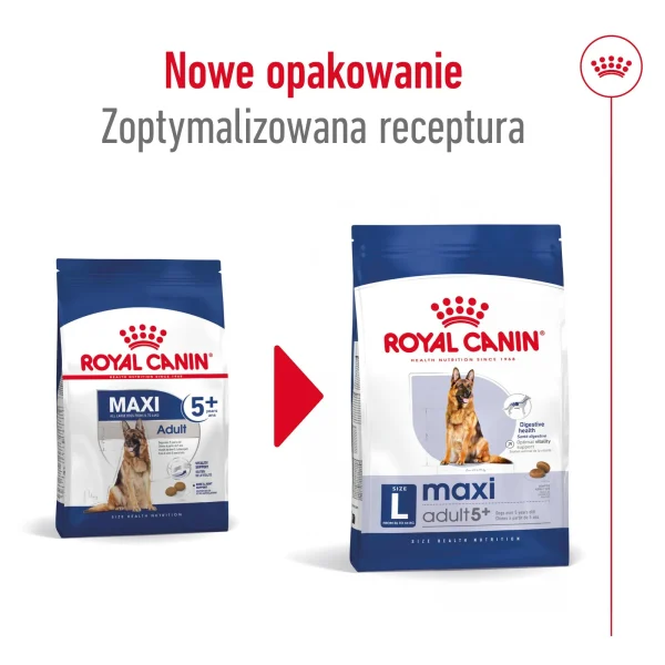 Karma sucha Royal Canin Maxi Adult 5+ dla psów dużych 15 kg — widok 2