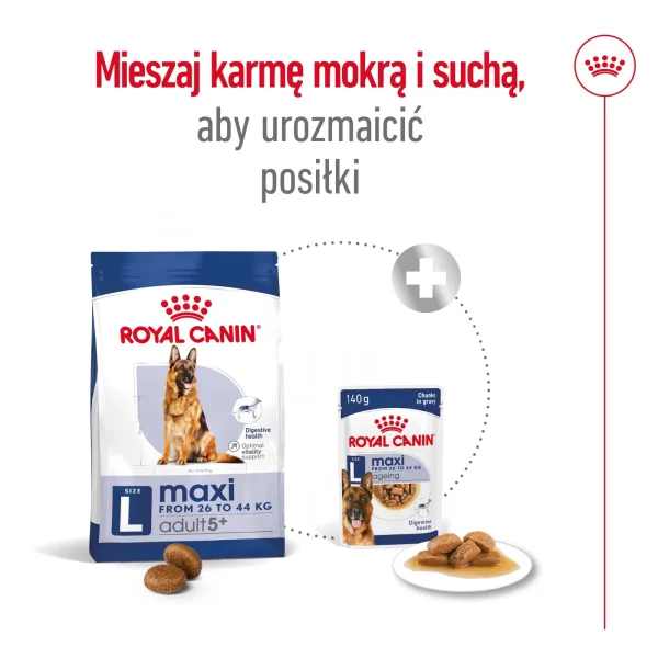 Karma sucha Royal Canin Maxi Adult 5+ dla psów dużych 15 kg — widok 8