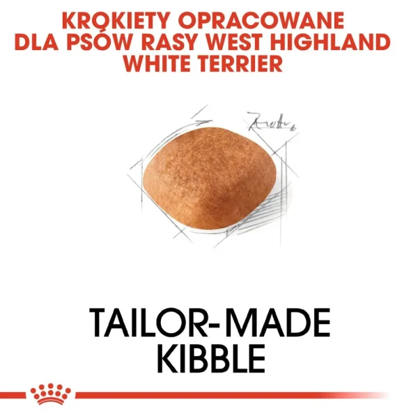 Karma sucha Royal Canin West Highland White Terrier Adult dla psów rasy west highland — widok 4
