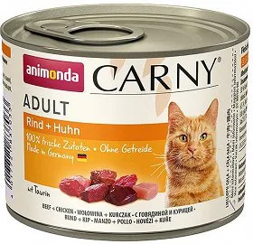 Karma mokra Animonda Carny Adult dla dorosłych kotów Wołowina i Kurczak 200 g