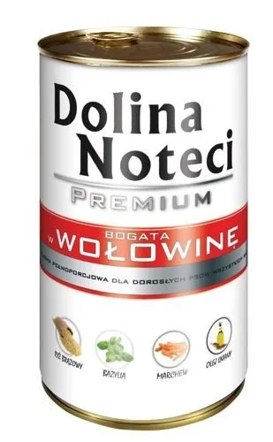 Karma mokra Dolina Noteci Premium Bogata w Wołowinę dla dorosłych psów 400 g — widok 2