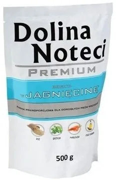 Karma mokra Dolina Noteci Premium Bogata w Jagnięcinę dla dorosłych psów wszystkich ras