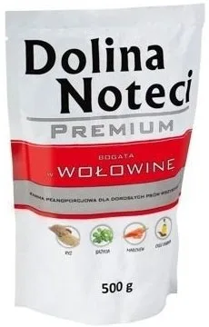 Karma mokra Dolina Noteci Premium Bogata w Wołowinę dla dorosłych psów wszystkich ras 500