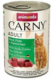 Karma mokra Animonda Carny Adult Wołowina, Indyk i Królik 400 g