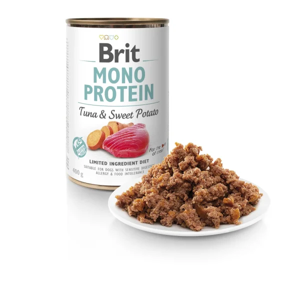 Karma mokra Brit Mono Protein Tuna & Sweet Potato dla psa 400 g — widok 2